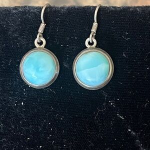 VTG Sterling and Larimar Earrings